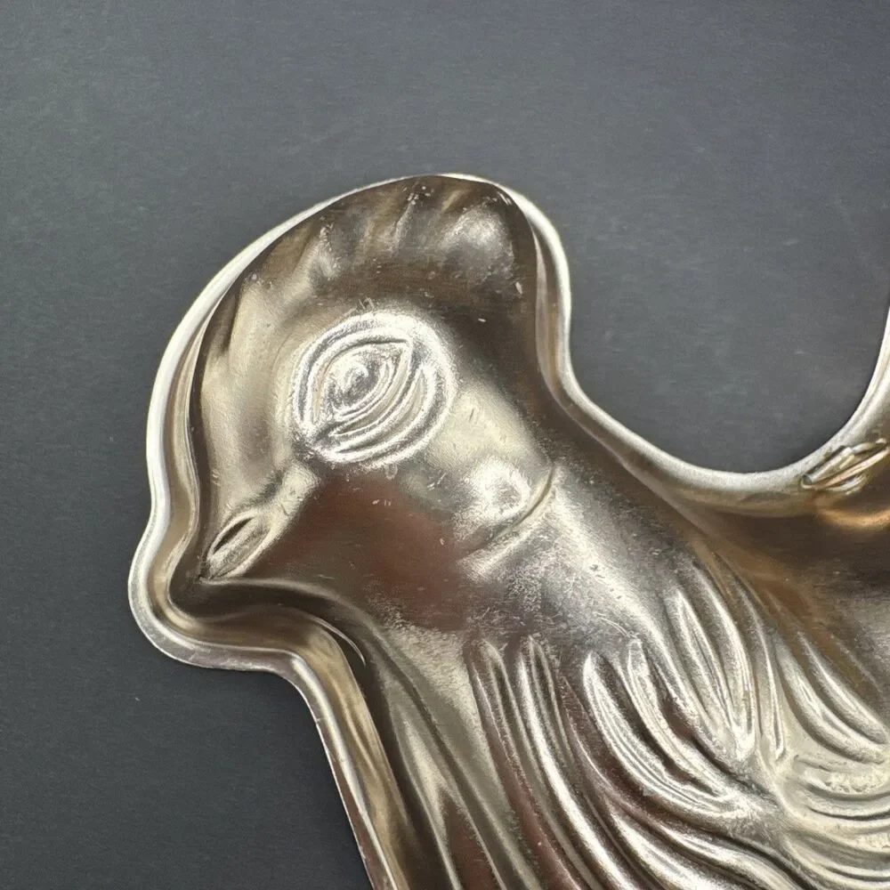 Vtg. 70's Copper Rooster Jello Mold Wall Hanging Decor Country Farmhouse Cottage